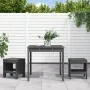 Gartentisch und Stühle 3-teilig aus massivem grauem Kiefernholz von , Gartensets - Ref: Foro24-3157705, Preis: 166,04 €, Raba...