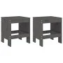 Gartentisch und Stühle 3-teilig aus massivem grauem Kiefernholz von , Gartensets - Ref: Foro24-3157705, Preis: 166,04 €, Raba...