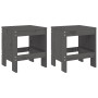 Gartentisch und Stühle 3-teilig aus massivem grauem Kiefernholz von , Gartensets - Ref: Foro24-3157705, Preis: 168,20 €, Raba...