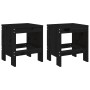 Gartentisch und Stühle 3-teilig aus massivem schwarzem Kiefernholz von , Gartensets - Ref: Foro24-3157707, Preis: 168,42 €, R...
