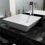 Quadratisches Keramikwaschbecken 41,5x41,5x12 cm weiß von vidaXL, Sinkt - Ref: Foro24-142344, Preis: 69,08 €, Rabatt: %