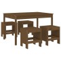 Set de comedor de jardín 5 pzas madera maciza pino marrón miel de , Conjuntos de jardín - Ref: Foro24-3157718, Precio: 273,88 €