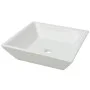 Lavabo cuadrado de cerámica 41,5x41,5x12 cm blanco de vidaXL, Lavabos - Ref: Foro24-142344, Precio: 55,33 €, Descuento: %