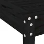 Juego de comedor de jardín 5 piezas madera maciza pino negro de , Conjuntos de jardín - Ref: Foro24-3157713, Precio: 245,94 €...