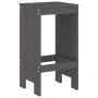 7-piece gray pine wood garden table and high stools set by , Garden sets - Ref: Foro24-3157753, Price: 484,65 €, Discount: %