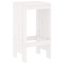 Gartentisch und Hochhocker 9 Stück aus massivem weißem Kiefernholz von , Gartensets - Ref: Foro24-3157758, Preis: 629,38 €, R...