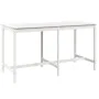 Gartentisch und Hochhocker 9 Stück aus massivem weißem Kiefernholz von , Gartensets - Ref: Foro24-3157758, Preis: 620,68 €, R...