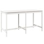 Gartentisch und Hochhocker 9 Stück aus massivem weißem Kiefernholz von , Gartensets - Ref: Foro24-3157758, Preis: 629,38 €, R...