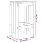 Gartentisch und Hochhocker 9 Stück aus massivem weißem Kiefernholz von , Gartensets - Ref: Foro24-3157758, Preis: 620,68 €, R...