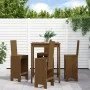 High garden table and stools 5 pieces honey brown pine wood by , Garden sets - Ref: Foro24-3157772, Price: 376,44 €, Discount: %
