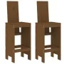 Garden table and high stools 3 pieces honey brown pine wood by , Garden sets - Ref: Foro24-3157766, Price: 239,89 €, Discount: %
