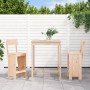 3-piece solid pine wood table and high stools set by , Garden sets - Ref: Foro24-3157793, Price: 200,55 €, Discount: %