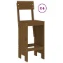 High garden table and stools 5 pieces honey brown pine wood by , Garden sets - Ref: Foro24-3157808, Price: 372,33 €, Discount: %