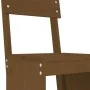 High garden table and stools 5 pieces honey brown pine wood by , Garden sets - Ref: Foro24-3157808, Price: 372,33 €, Discount: %