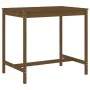 High garden table and stools 5 pieces honey brown pine wood by , Garden sets - Ref: Foro24-3157808, Price: 372,33 €, Discount: %