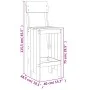 Hoher Gartentisch und Hocker 5 Stück honigbraunes Kiefernholz von , Gartensets - Ref: Foro24-3157808, Preis: 372,33 €, Rabatt: %