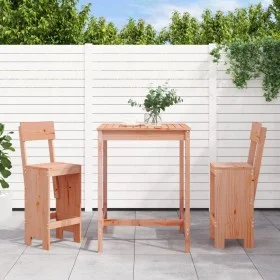Garden table and chairs 3 pieces solid wood Douglas by , Garden sets - Ref: Foro24-3157798, Price: 202,51 €, Discount: %
