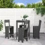 5-teiliges Set mit Gartentisch und hohen Hockern aus grauem Kiefernholz von , Gartensets - Ref: Foro24-3157801, Preis: 351,96...