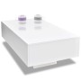 White rectangular coffee table with gloss by vidaXL, Coffee table - Ref: Foro24-244022, Price: 124,30 €, Discount: %