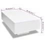 Weißer rechteckiger Couchtisch mit Glanz von vidaXL, Couchtisch - Ref: Foro24-244022, Preis: 130,28 €, Rabatt: %