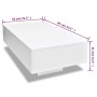 White rectangular coffee table with gloss by vidaXL, Coffee table - Ref: Foro24-244022, Price: 124,30 €, Discount: %