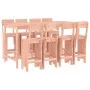 Juego de muebles de jardín 9 pzas madera maciza abeto Douglas de , Conjuntos de jardín - Ref: Foro24-3157822, Precio: 659,21 ...