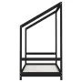 Estructura de cama para niños madera de pino negro 80x160 cm de , Cunas y camas para niños - Ref: Foro24-3200597, Precio: 239...