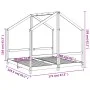 Estructura de cama para niños madera de pino negro 80x160 cm de , Cunas y camas para niños - Ref: Foro24-3200597, Precio: 239...