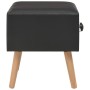 Mesitas de noche 2 unidades 40x35x40 cm cuero sintético negro de vidaXL, Mesitas de noche - Ref: Foro24-276381, Precio: 102,0...
