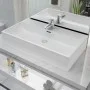 Ceramic washbasin with tap hole 76x42.5x14.5 cm white by vidaXL, Sinks - Ref: Foro24-142348, Price: 159,45 €, Discount: %