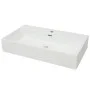 Ceramic washbasin with tap hole 76x42.5x14.5 cm white by vidaXL, Sinks - Ref: Foro24-142348, Price: 159,45 €, Discount: %