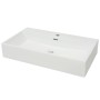 Lavabo con orificio para grifo cerámica 76x42,5x14,5 cm blanco de vidaXL, Lavabos - Ref: Foro24-142348, Precio: 199,20 €, Des...
