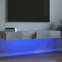 TV-Schrank mit LED-Leuchten 2 Stück betongrau 60x35x15,5 cm von , TV-Möbel - Ref: Foro24-842893, Preis: 63,44 €, Rabatt: %