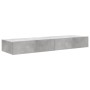 TV-Schrank mit LED-Leuchten 2 Stück betongrau 60x35x15,5 cm von , TV-Möbel - Ref: Foro24-842893, Preis: 63,44 €, Rabatt: %