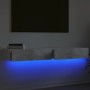 TV-Schrank mit LED-Leuchten 2 Stück betongrau 60x35x15,5 cm von , TV-Möbel - Ref: Foro24-842893, Preis: 63,44 €, Rabatt: %