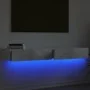 Mueble de TV con luces LED 2 uds gris hormigón 60x35x15,5 cm de , Muebles TV - Ref: Foro24-842893, Precio: 69,14 €, Descuento: %