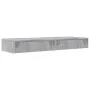 Mueble de TV con luces LED 2 uds gris hormigón 60x35x15,5 cm de , Muebles TV - Ref: Foro24-842893, Precio: 69,14 €, Descuento: %