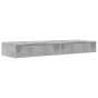 Mueble de TV con luces LED 2 uds gris hormigón 60x35x15,5 cm de , Muebles TV - Ref: Foro24-842893, Precio: 63,44 €, Descuento: %