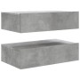 TV-Schrank mit LED-Leuchten 2 Stück betongrau 60x35x15,5 cm von , TV-Möbel - Ref: Foro24-842893, Preis: 63,44 €, Rabatt: %