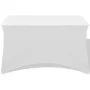 Elastic table cover 2 pcs 183x76x74 cm white by vidaXL, Covers - Ref: Foro24-132034, Price: 23,81 €, Discount: %