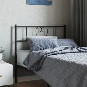 Black metal headboard 100 cm by , Headboards and footboards - Ref: Foro24-355492, Price: 23,15 €, Discount: %