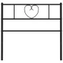 Kopfteil aus schwarzem Metall, 100 cm von , Kopf- und Fußteile - Ref: Foro24-355492, Preis: 23,15 €, Rabatt: %