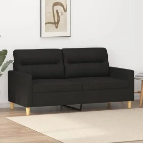 2-seater black fabric sofa 140 cm by , Sofas - Ref: Foro24-359239, Price: 216,06 €, Discount: %