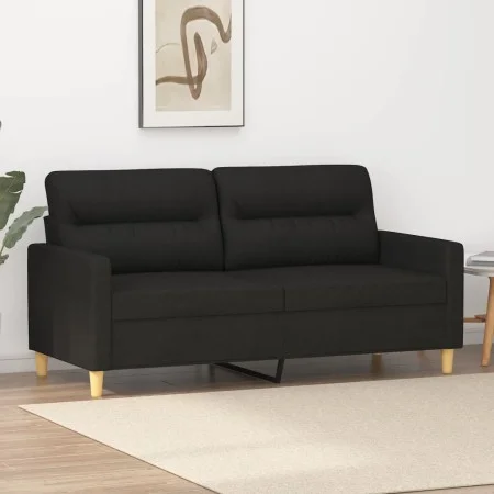 2-Sitzer-Sofa aus schwarzem Stoff, 140 cm von , Sofas - Ref: Foro24-359239, Preis: 216,06 €, Rabatt: %