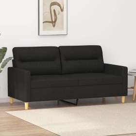 Sofá de 2 plazas de tela negro 140 cm de , Sofás - Ref: Foro24-359239, Precio: 214,44 €, Descuento: %