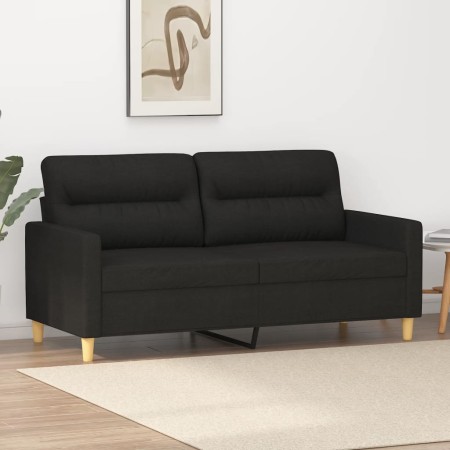 2-seater black fabric sofa 140 cm by , Sofas - Ref: Foro24-359239, Price: 214,44 €, Discount: %