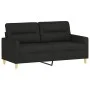 2-Sitzer-Sofa aus schwarzem Stoff, 140 cm von , Sofas - Ref: Foro24-359239, Preis: 216,06 €, Rabatt: %