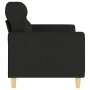 2-Sitzer-Sofa aus schwarzem Stoff, 140 cm von , Sofas - Ref: Foro24-359239, Preis: 216,06 €, Rabatt: %