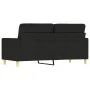 2-Sitzer-Sofa aus schwarzem Stoff, 140 cm von , Sofas - Ref: Foro24-359239, Preis: 216,06 €, Rabatt: %