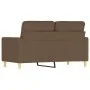 2 seater brown fabric sofa 120 cm by , Sofas - Ref: Foro24-359230, Price: 197,94 €, Discount: %